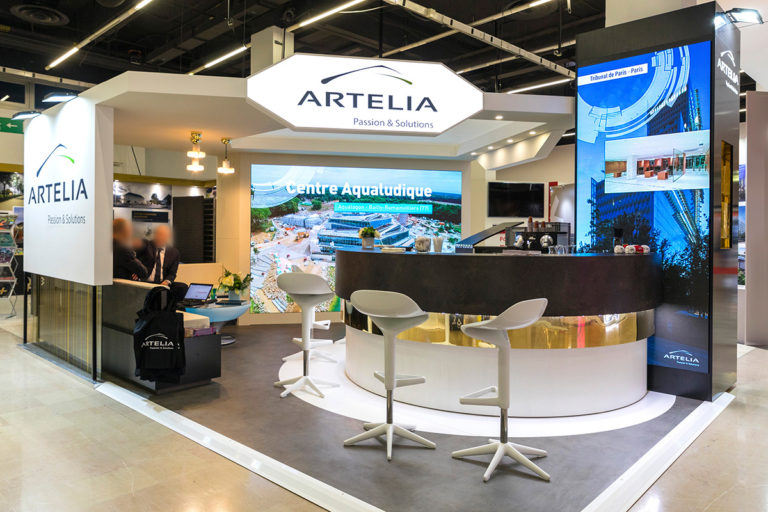 Création stand ARTELIA pour un Salon professionnel Création stand ARTELIA pour un Salon professionnel