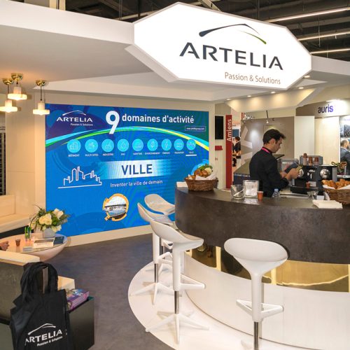 Création stand ARTELIA pour un Salon professionnel