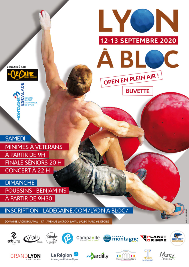 LYON A BLOC, compétion d'escalade en extérieur