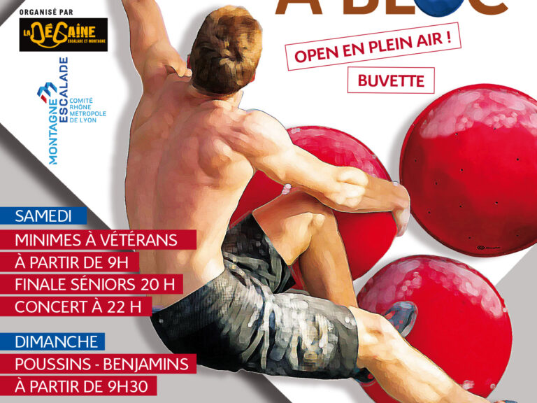 LYON A BLOC, compétion d'escalade en extérieur