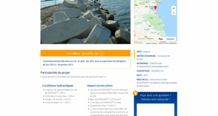 Détail d'un projet blocs de protection artificiels Détail d'un projet www.concretelayer.com