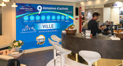 STAND ARTELIA - © Dire l'entreprise - Eric Robert Création stand ARTELIA pour un Salon professionnel