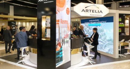 STAND ARTELIA - © Dire l'entreprise - Eric Robert Création stand ARTELIA pour un Salon professionnel
