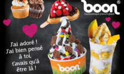 Panneau merchandising Boon yaourt glacé