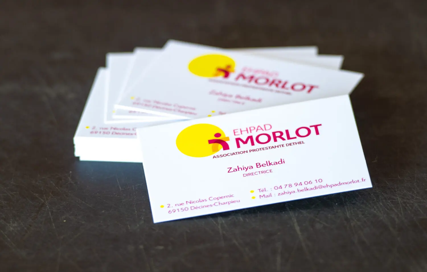 carte de visite, EHPAD MORLOT