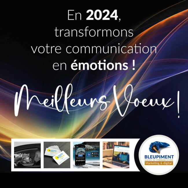carte voeux 2024 bleupiment Meilleurs voeux 2024
