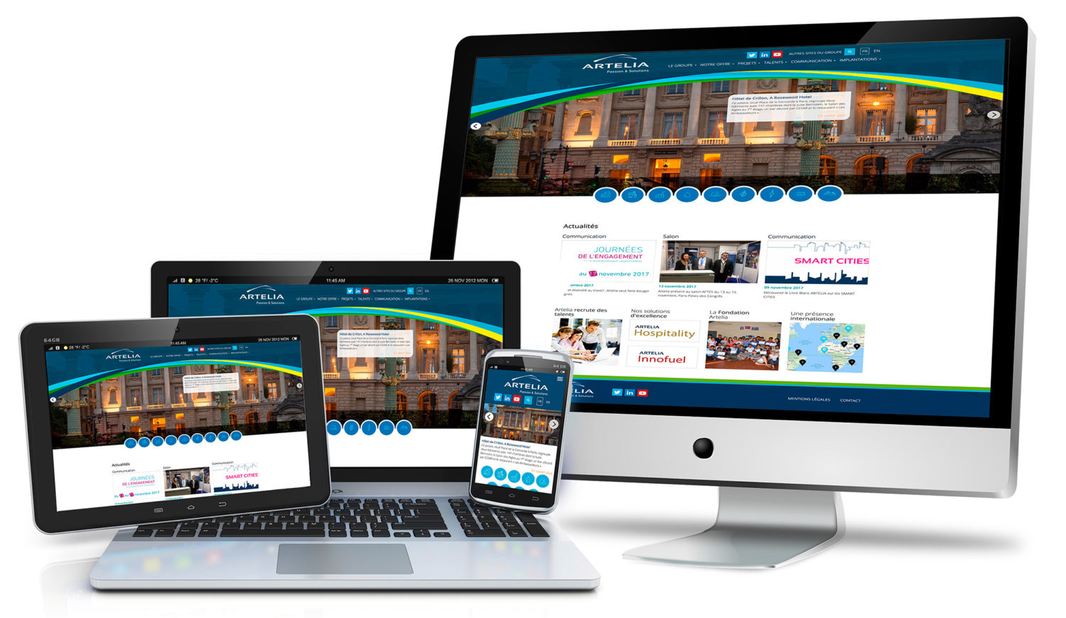 ecran-tablette Site web responsive