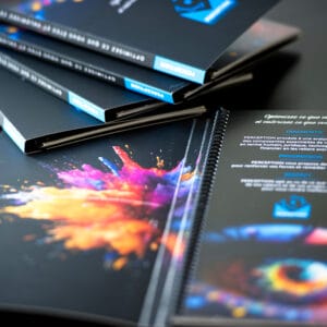 Identité de marque : création de plaquette Stratégie de marque : plaquette PERCEPTION