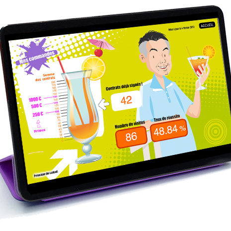 Application jeux incentive force commerciale