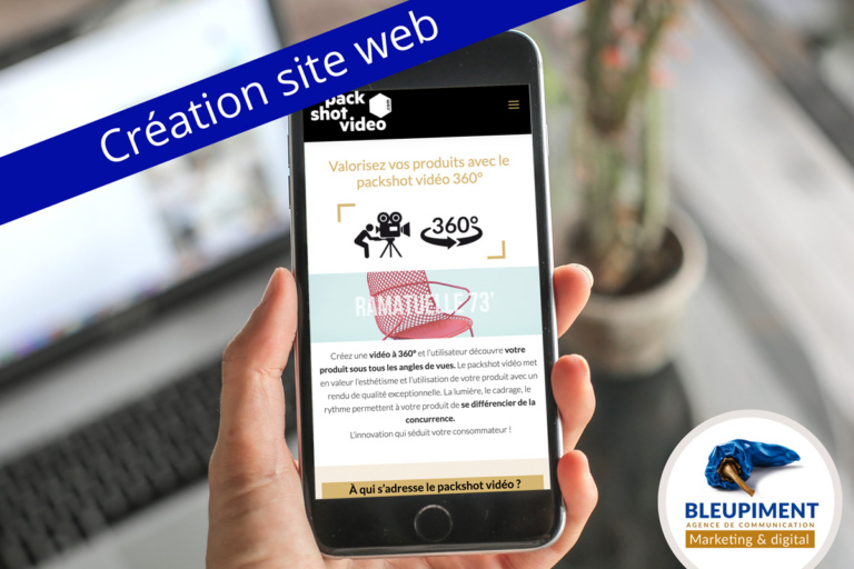 Packshot video 360° site web