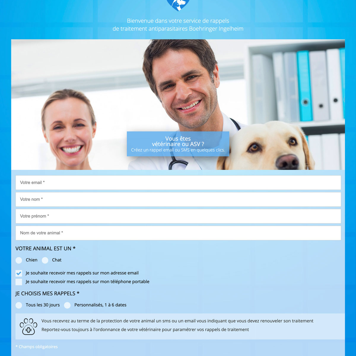 Application parasit alert