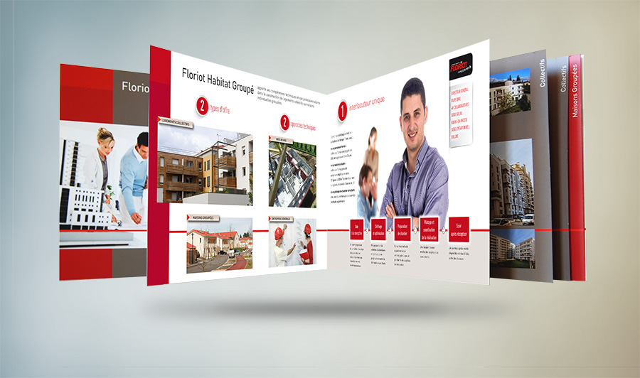 Brochure commerciale 16 pages pour un constructeur immobilier
