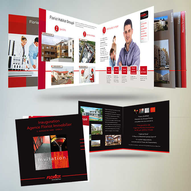 Plaquette, brochure, invitation... promoteur immobilier
