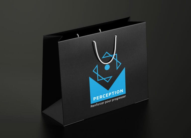 Identité de marque : sac personnalisé PERCEPTION