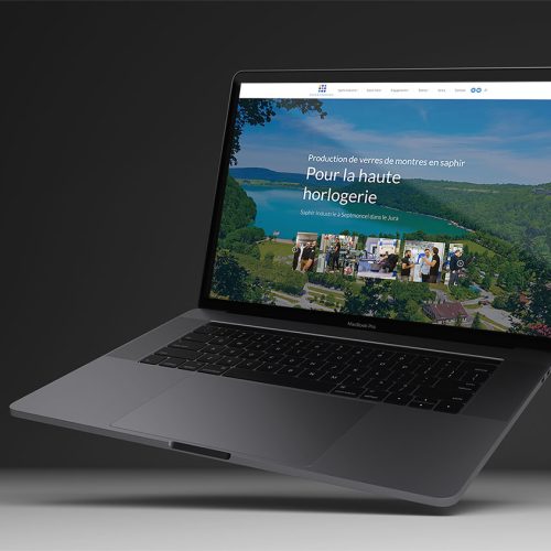 Création site web Saphir Industrie, haute horlogerie de luxe.