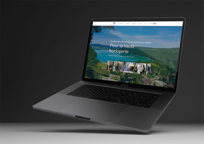 Création site web secteur industrie Création site web Saphir Industrie, haute horlogerie de luxe.
