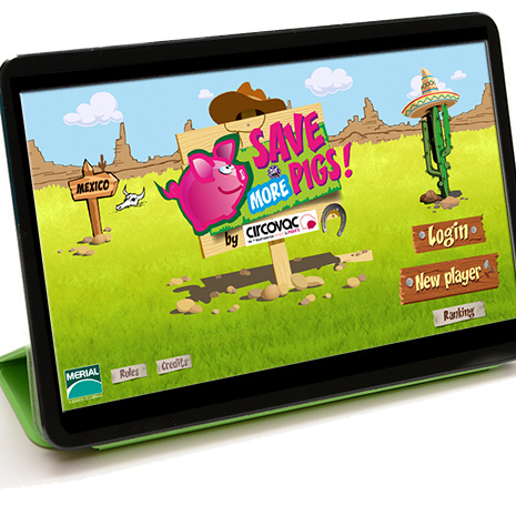 Application jeux "Save more pigs"
